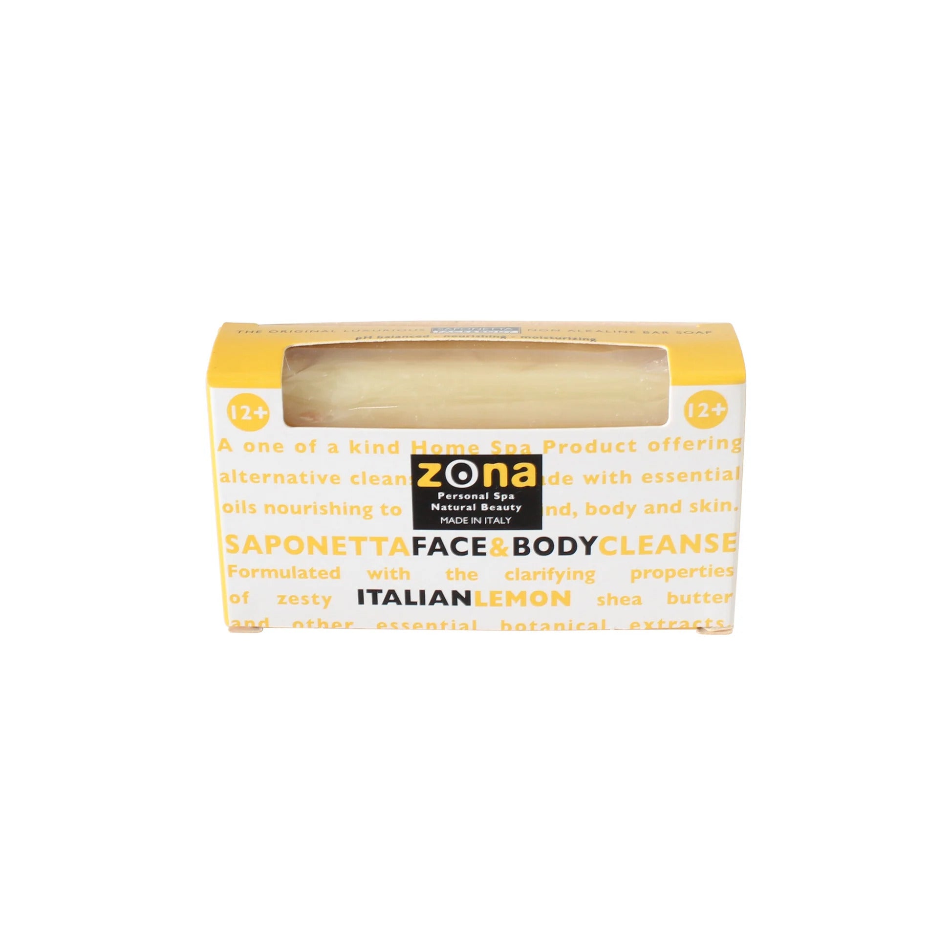 Zona Saponetta Face & Body Cleanser Lemon 4.5oz