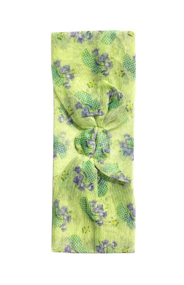 Spa Sister Georgette Mesh Headband (Green)