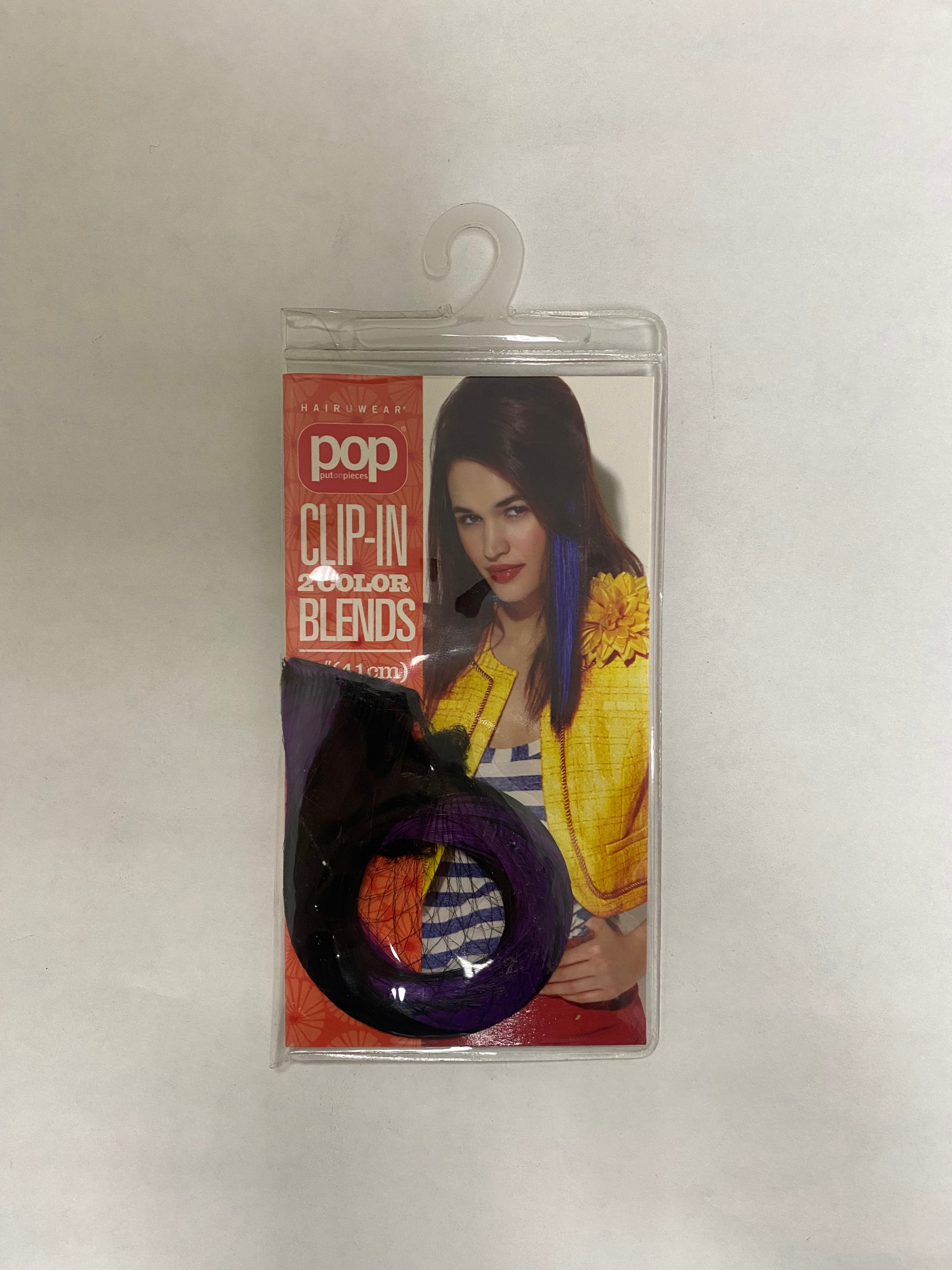 Hair U Wear POP Clip-in 2 Color Blends Purple/Black
