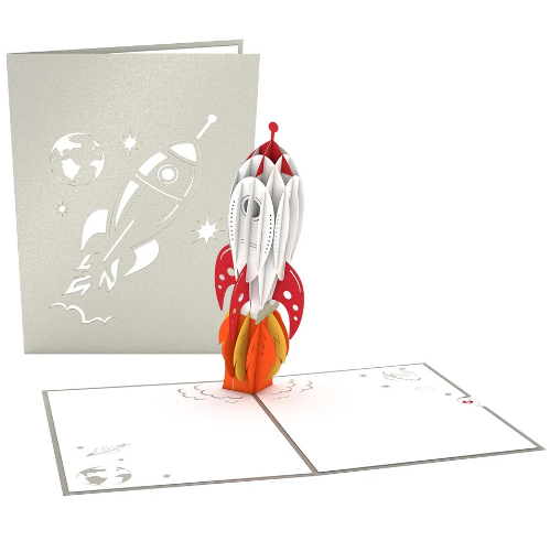 LOVEPOP 3D POP UP CARD "ROCKET SHIP"
