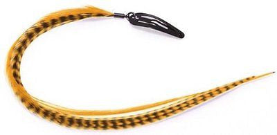 Mia Clip-n-Feathers Ginger Beige