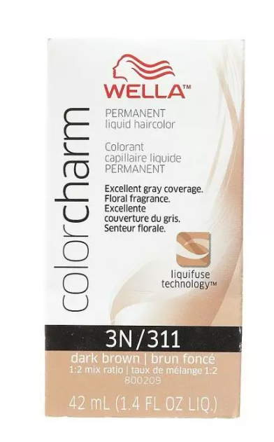 Wella Permanent Liquid 3N/311 Dark Brown 1.4 oz-(2-pack)