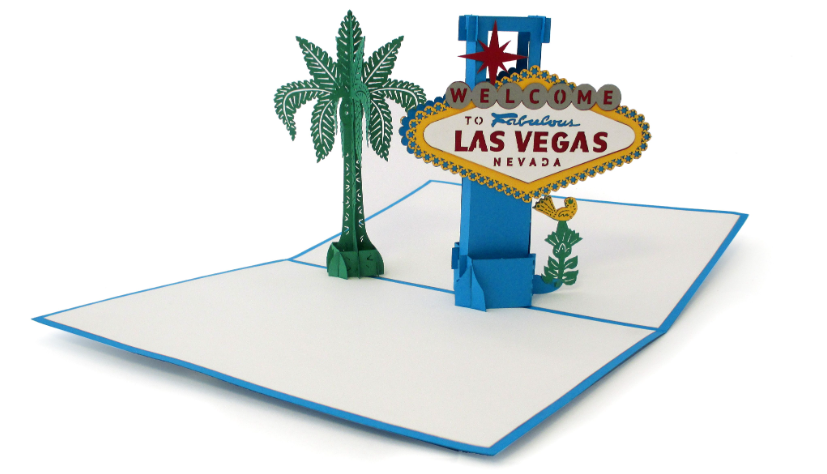 LOVEPOP 3D POP UP CARD "LAS VEGAS SIGN"