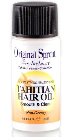 Original Sprout Tahitian Hair Oil Anti-Frizz Oil, 0.5 oz. 3-pack