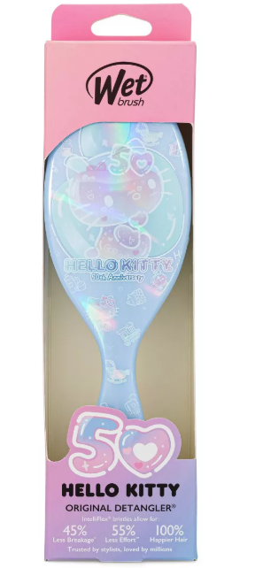 Wet Brush Hello Kitty 50th Anniversary Original Detangler- Blue