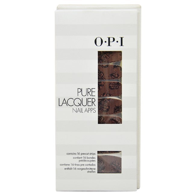 Opi Pure Lacquer Nail Apps-Pink & Black Lace