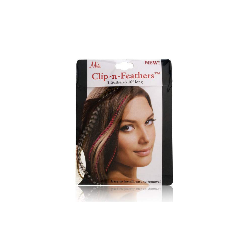 Mia Clip-n-Feathers Brown (3 Feathers)