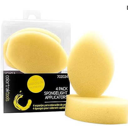 Colortrak Applicators Hair Coloring and Highlighting Sponge-4 Per Pack
