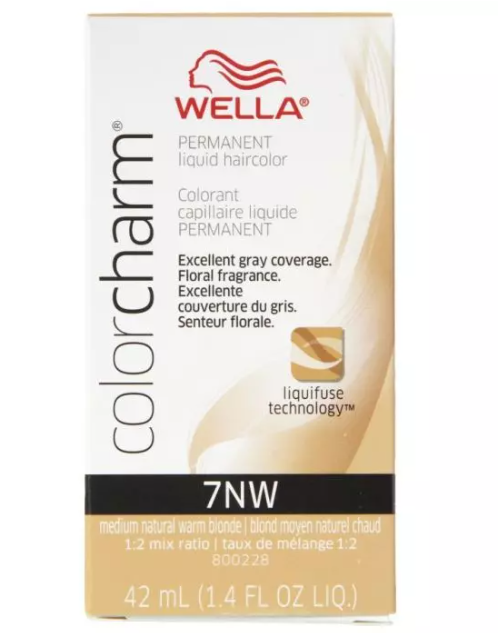 Wella Permanent Liquid 7NW Medium Natural Warm Blonde-(2-pack)