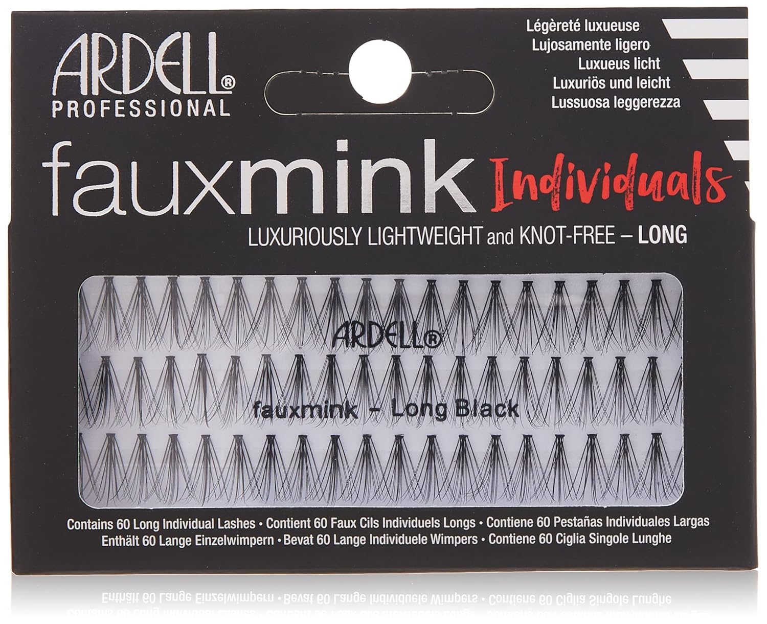 Ardell Faux Mink Individual-Knotted Lashes - Long Black