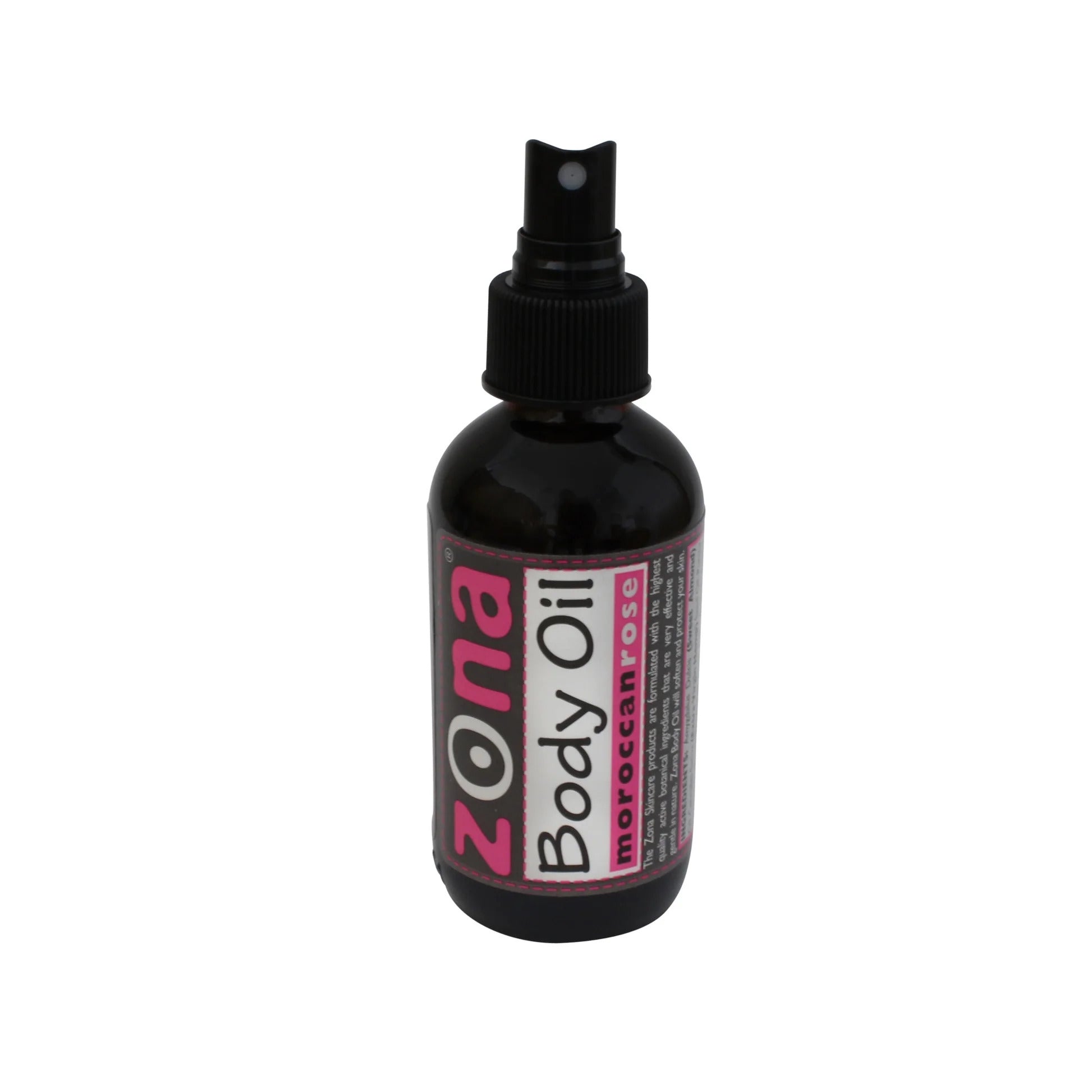 Zona Body Oil with 12 Active Botanicals 4oz (Moroccan Rose)