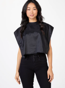 Betty Dain Nylon Shortie Makeup Cape -Green