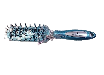 Olivia Garden Mini Hairbrush Holiday Chic Blue Green