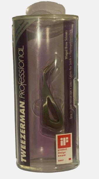 Tweezerman Winged Brow Scissors - Precision Grooming Tool | Stainless Steel
