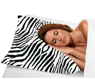 Betty Dain Zebra Satin Pillow Case