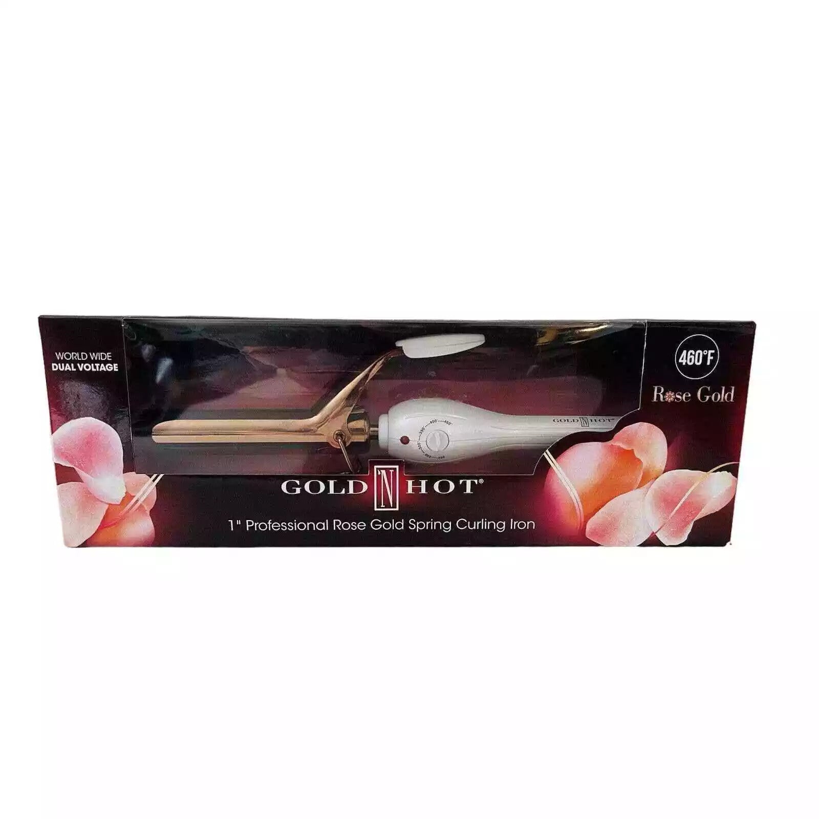 Belson Gold 'N Hot 1" Professional Rose Gold Spring Curling Iron