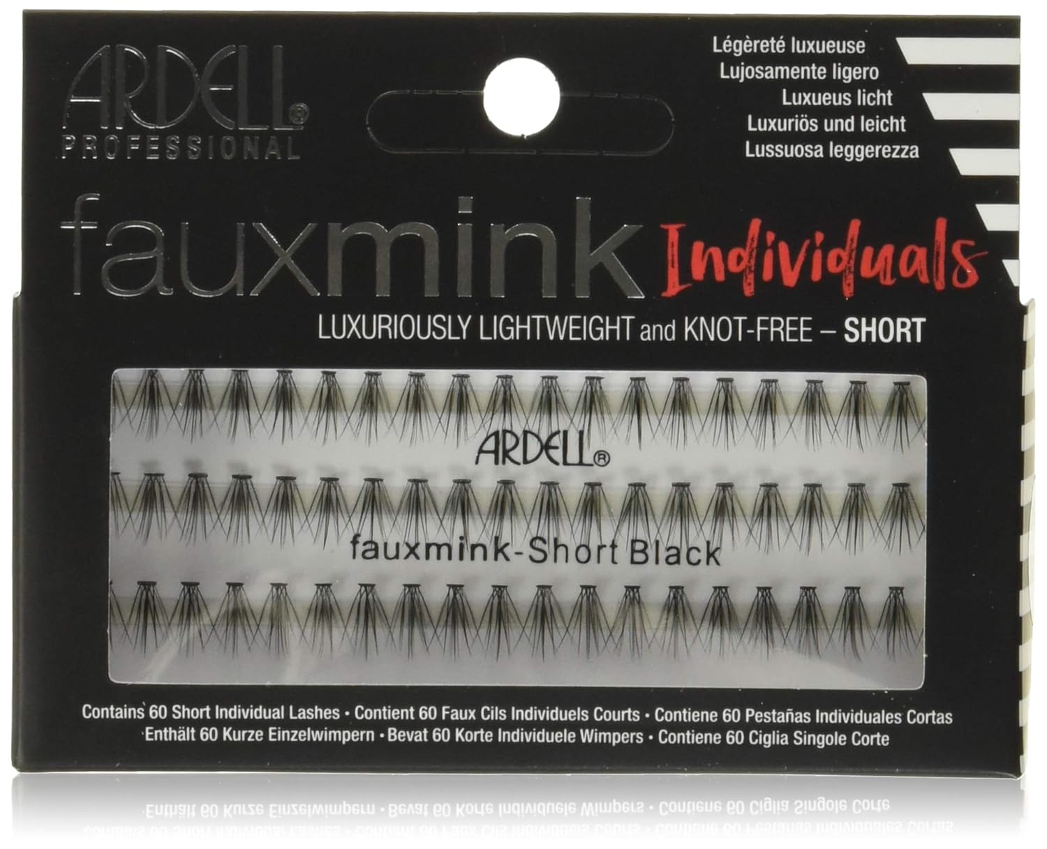 Ardell Faux Mink Individual-Knotted Lashes - Short Black