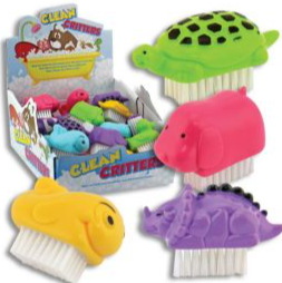 Clean Critters Animal Nail Brushes -4 pack