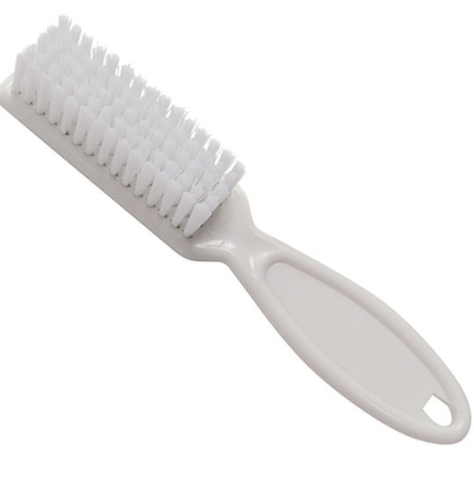 Brandon Cosmetics Nylon Bristle White Nail Brush -2 pack