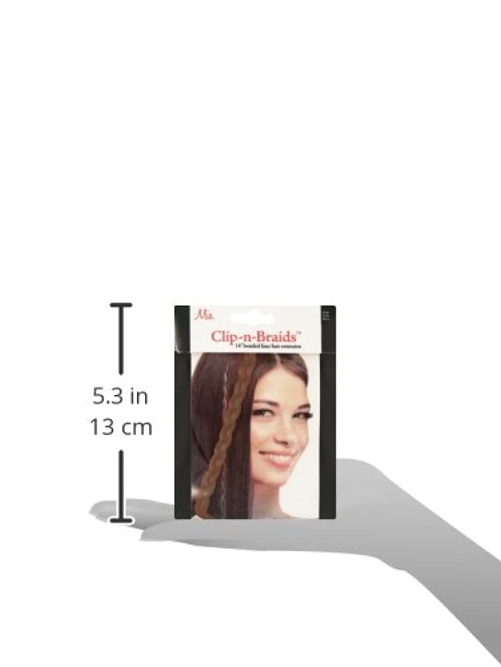 Mia Clip-n-Braid 14" Hair Extension Light Brown