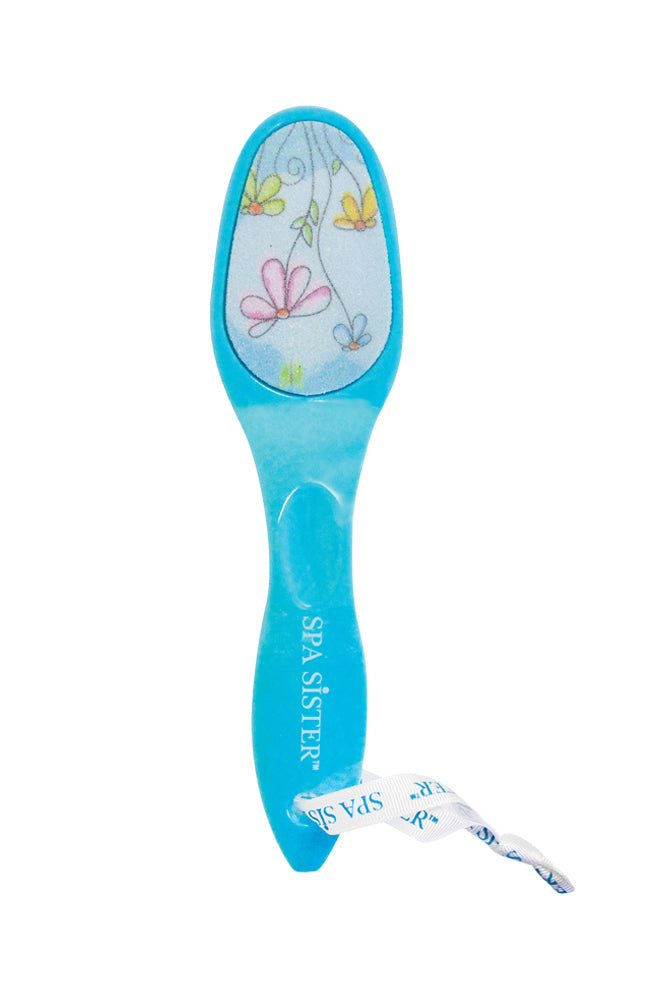 Spa Sister Floral Pedi Scrubber Blue