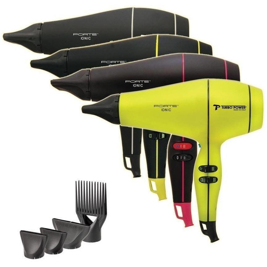 Turbo Power Forte Ionic 3000 Hair Dryer-Black/Pink