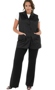 BETTY DAIN Brown Plus Size Women's Vest-1X