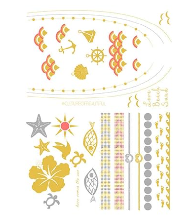 Tassel Temporary Metallic Body Art Tattoo, So Sun-Kissed Brand: