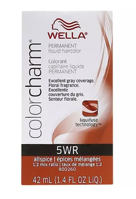 Wella Permanent Liquid Haircolor 5WR Allspice 1.4 oz (2-pack)