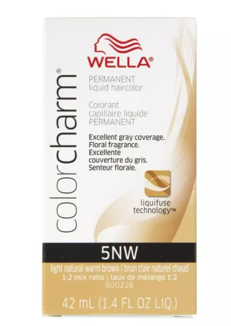 Wella Permanent Liquid 5NW Light Natural Warm Brown-(2-pack)
