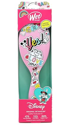 WB OG'L DETANGLER-DISNEY CLASSICS-PEACE LOVE-PINK