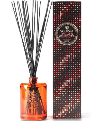 Voluspa Cinnamon Ceylon and Copal Home Ambiance Diffuser, 6 Ounce
