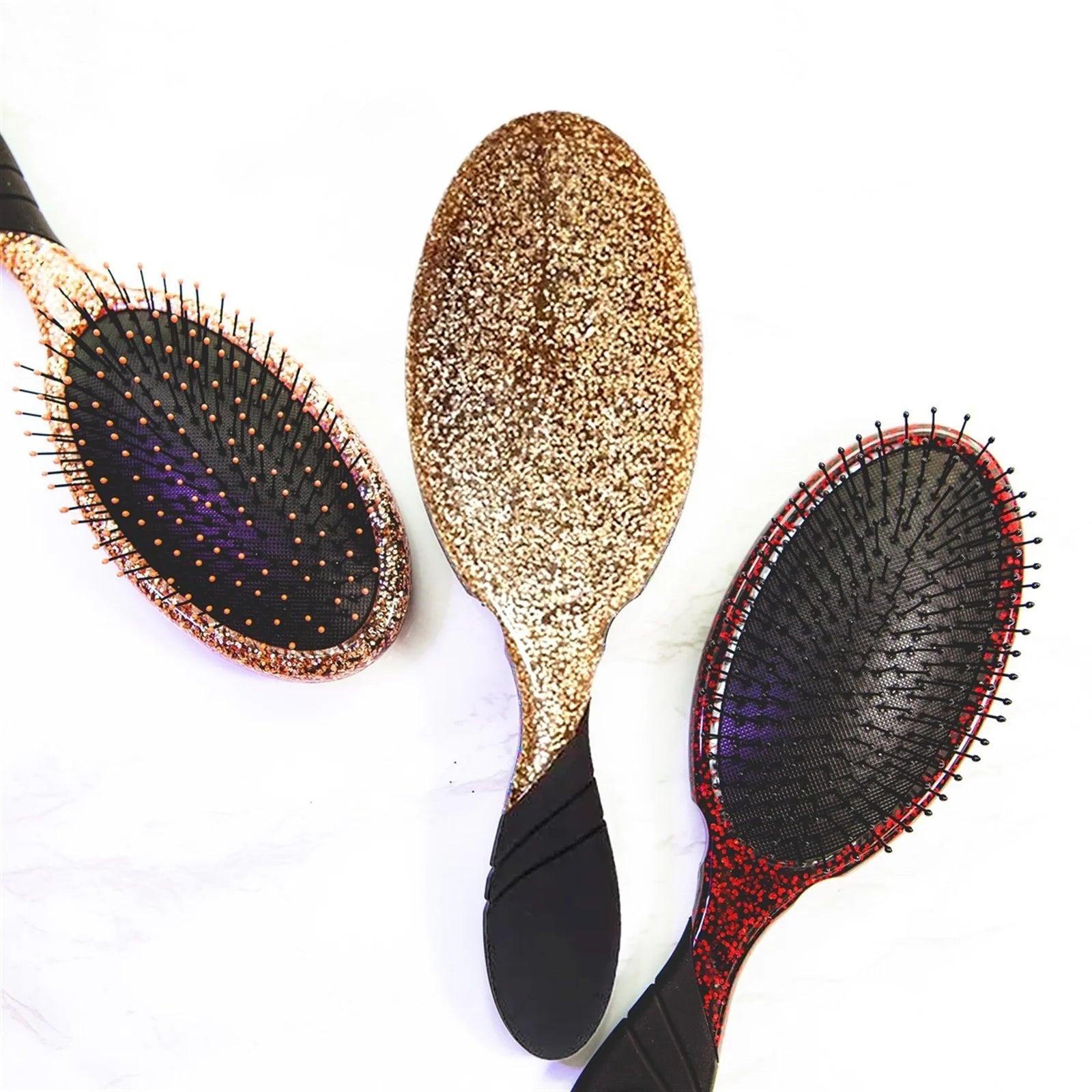 Wet Brush Pro Detangler Brush Holiday Sparkle Rose Gold