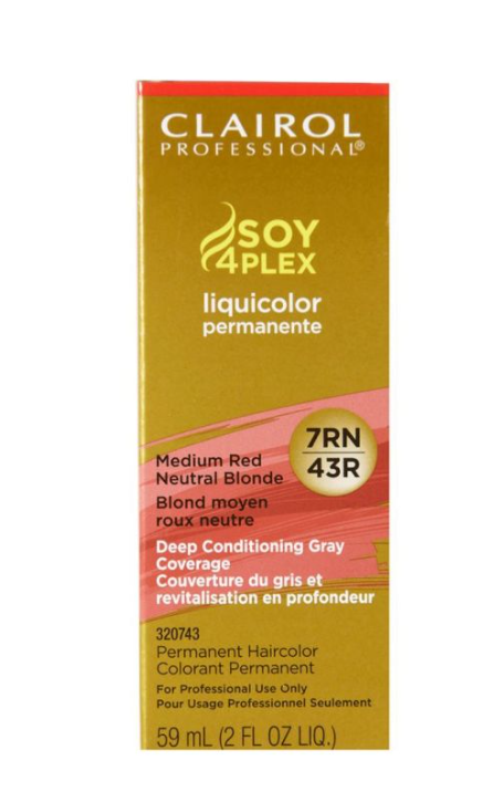 Clairol Soy4Plex 7RN/43R Medium Red Neutral Blonde-(2-pack)