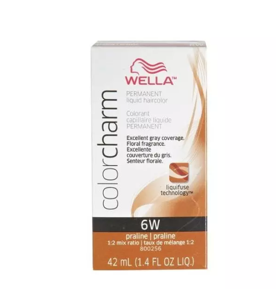 Wella Color Charm Permanent Liquid Haircolor 6W 1.4 oz-2 pack