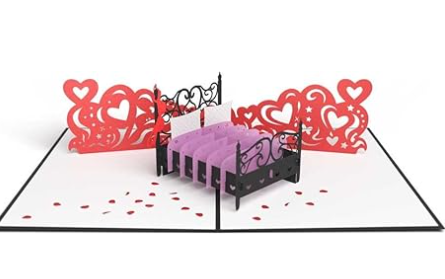 Lovepop Love Bed Pop Up Greeting Card