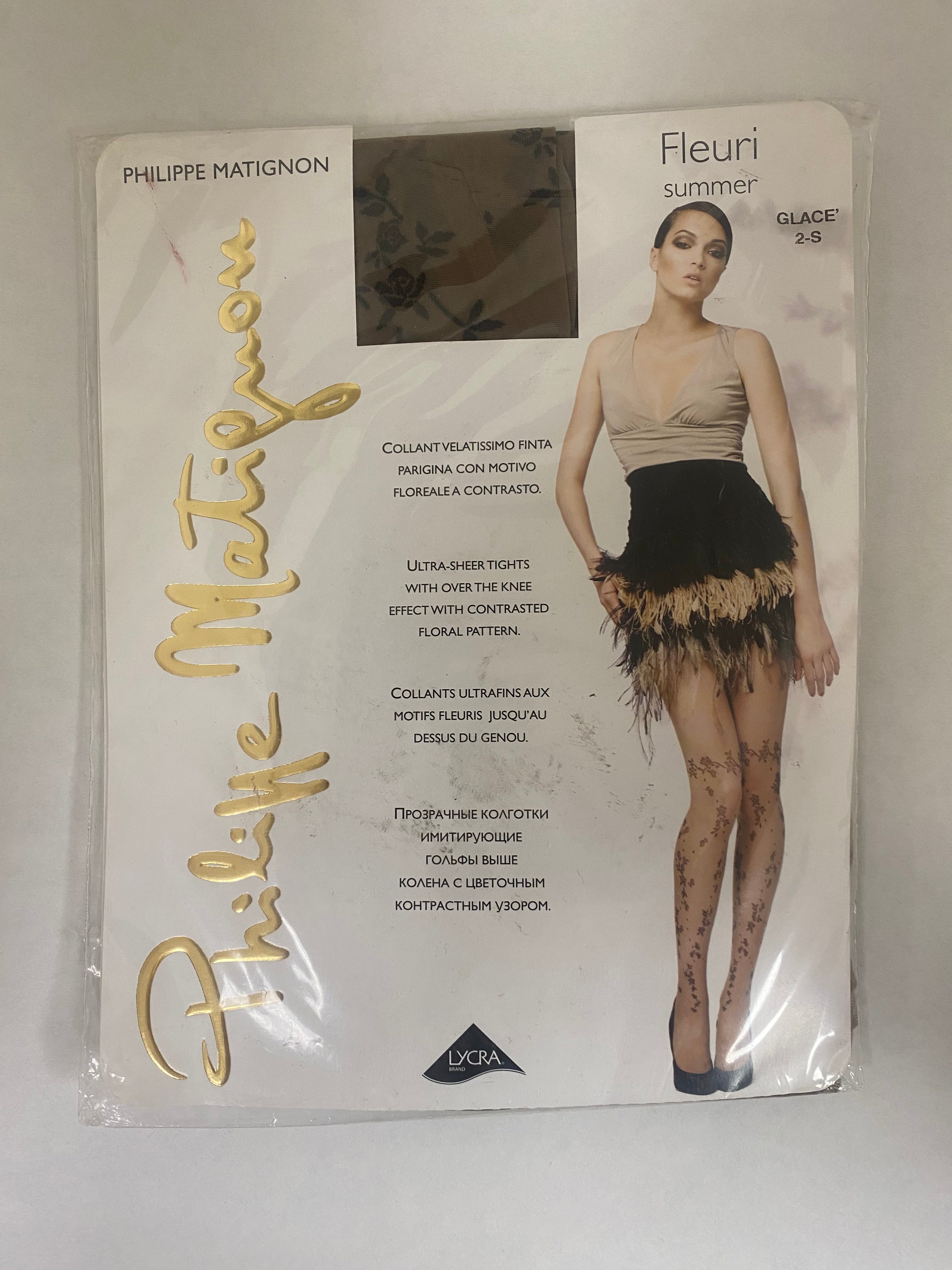 Philippe Matignon Fleuri Summer Tights Glossy (Size 2-S)