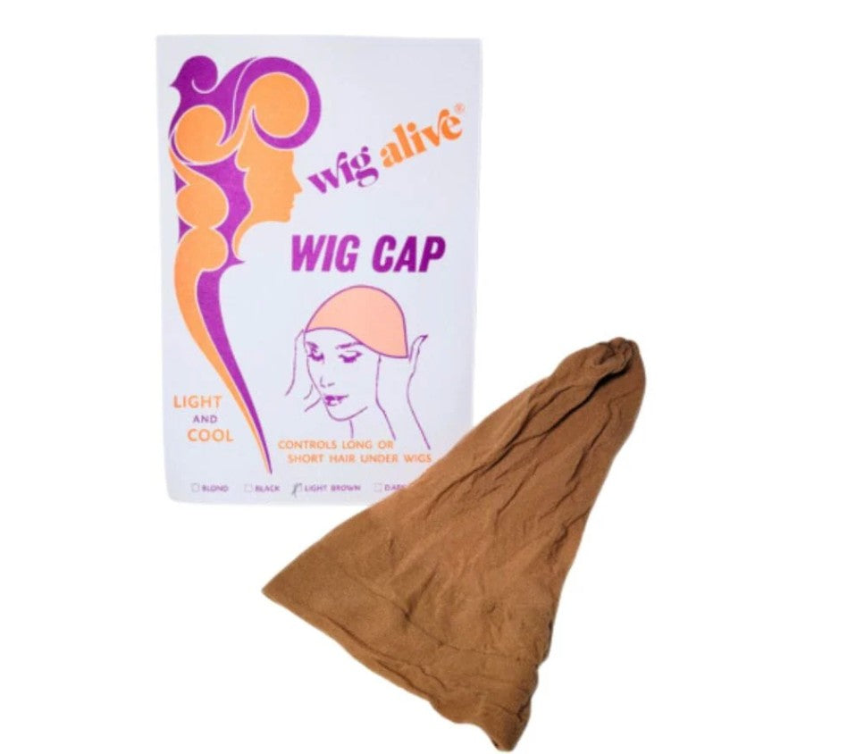 Wig Alive Wig Cap - Light Brown (3-Pack)
