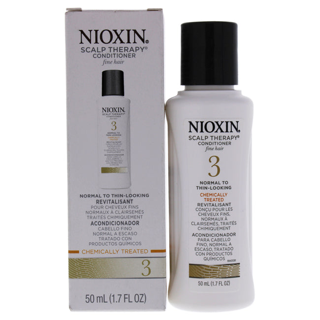 System 3 Scalp Therapy Conditioner For Fine Chem. Enh.Normal-Thin Hair by Nioxin for Unisex - 1.7 oz Scalp Therapy