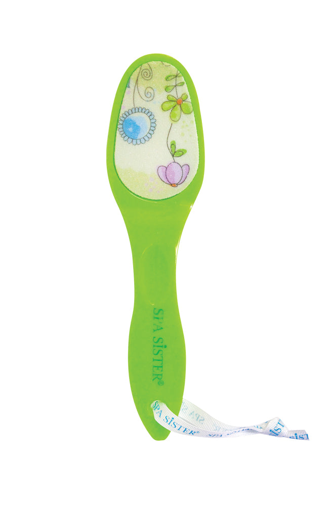 Spa Sister Floral Pedi Scrubber Green