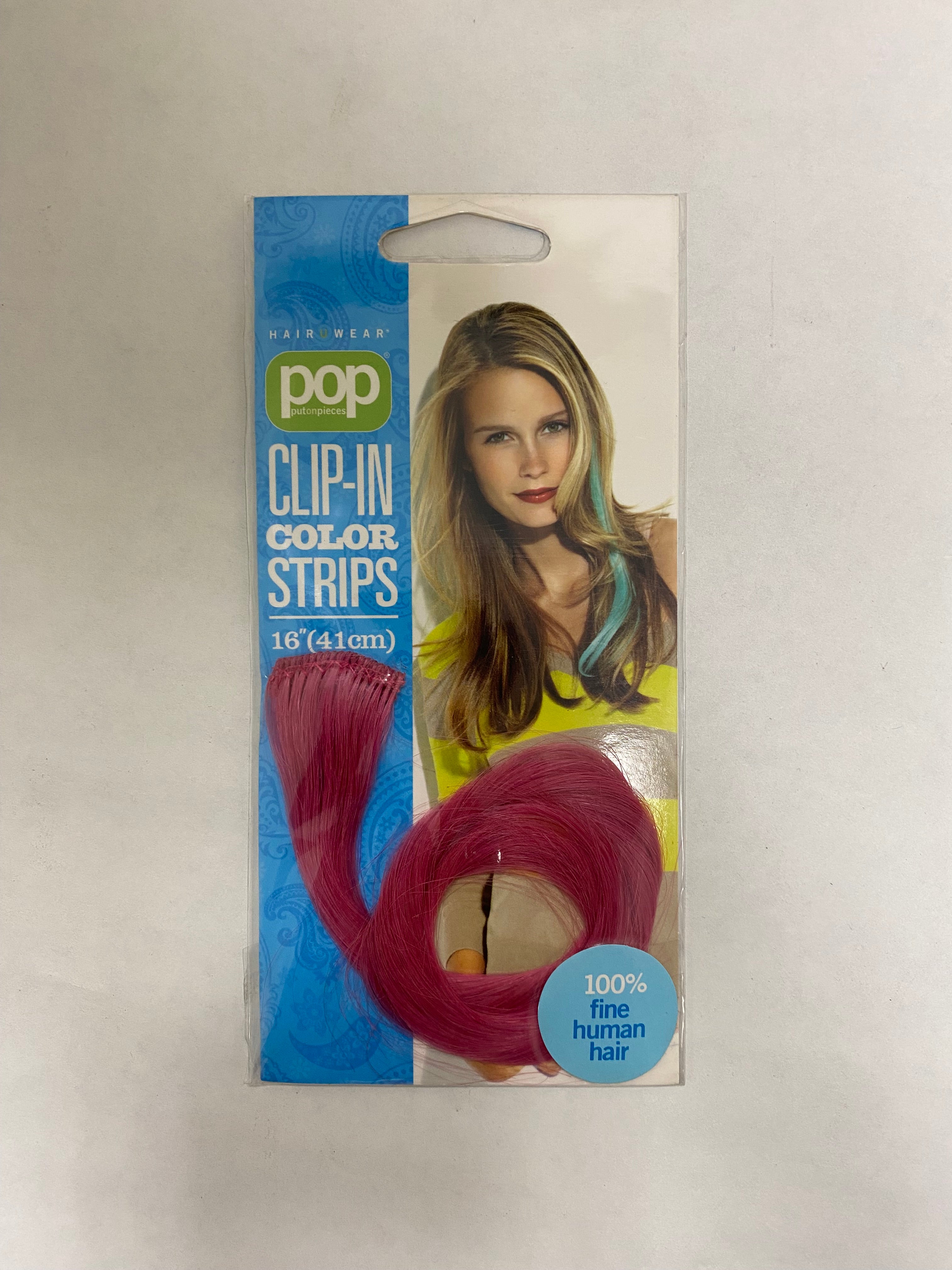 Hair U Wear POP Clip-in Color Strips Pink