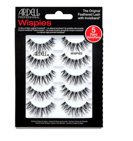 Ardell Lashes Wispies Black- One Pack of 5