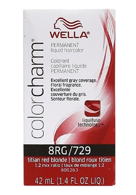 Wella Color Charm Permanent Liquid Haircolor 8RG/729 1.4 oz