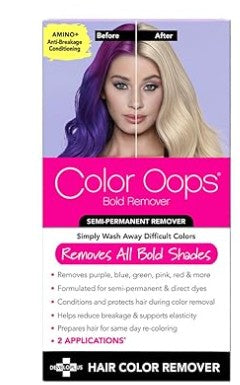 Color Oops Removes Bold Shades Hair Color Remover Kit