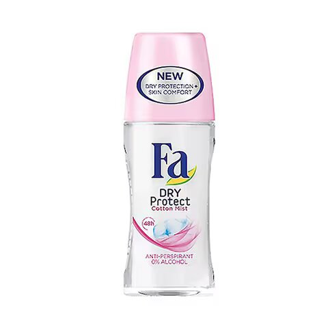 Fa Dry Protect Cotton Mist Roll-On Deodorant 50mL (Pack of 2)