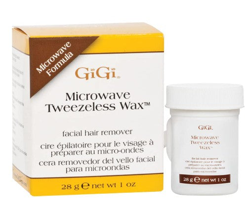 GiGi Microwave Tweezeless Wax Facial Hair Remover, 1 oz