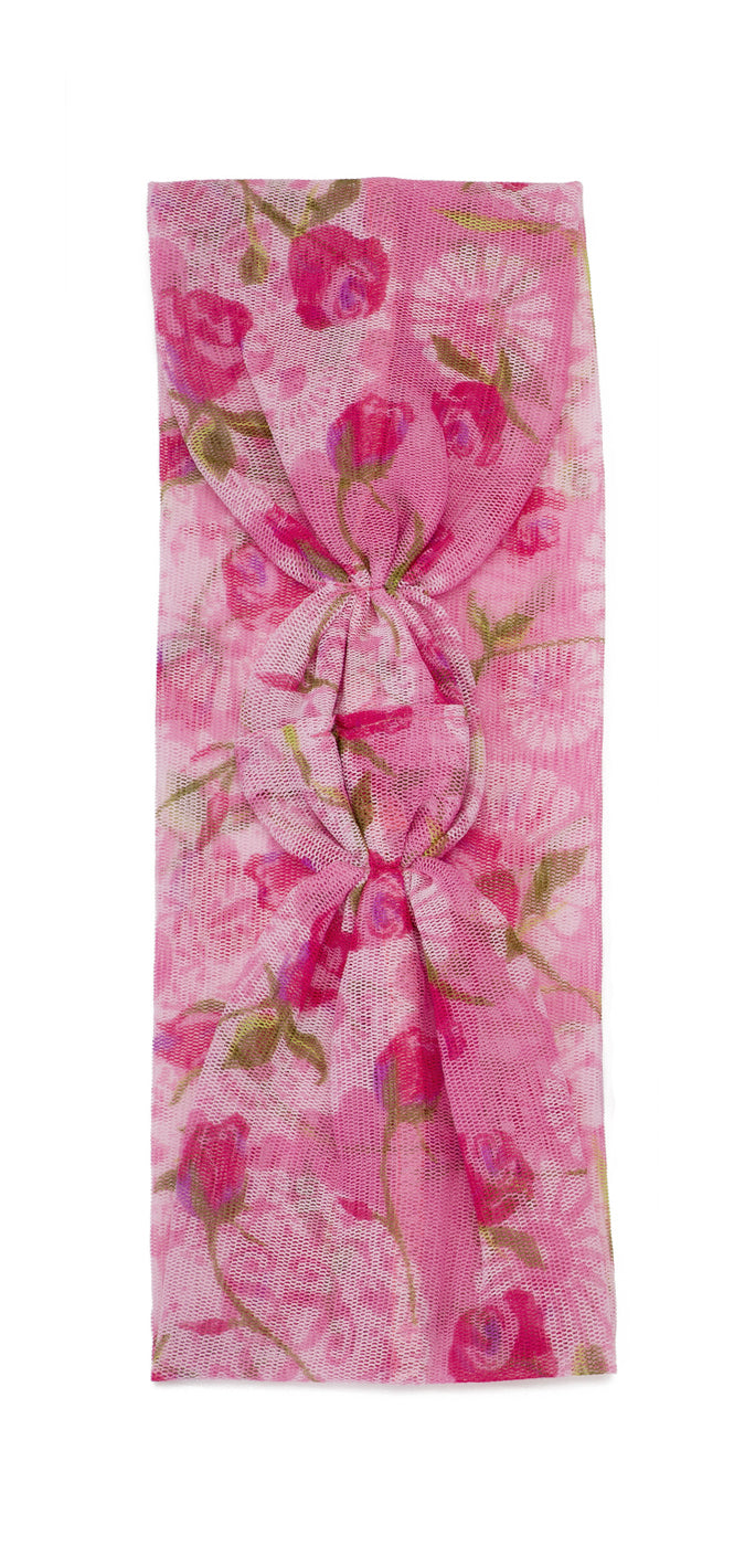 Spa Sister Georgette Mesh Headband (Pink)