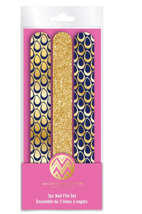 Danielle Macbeth Kourtney Collection 3 Piece Nail File Set