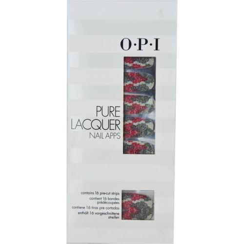 Opi Pure Lacquer Nail Apps-Pink/Silver Lace