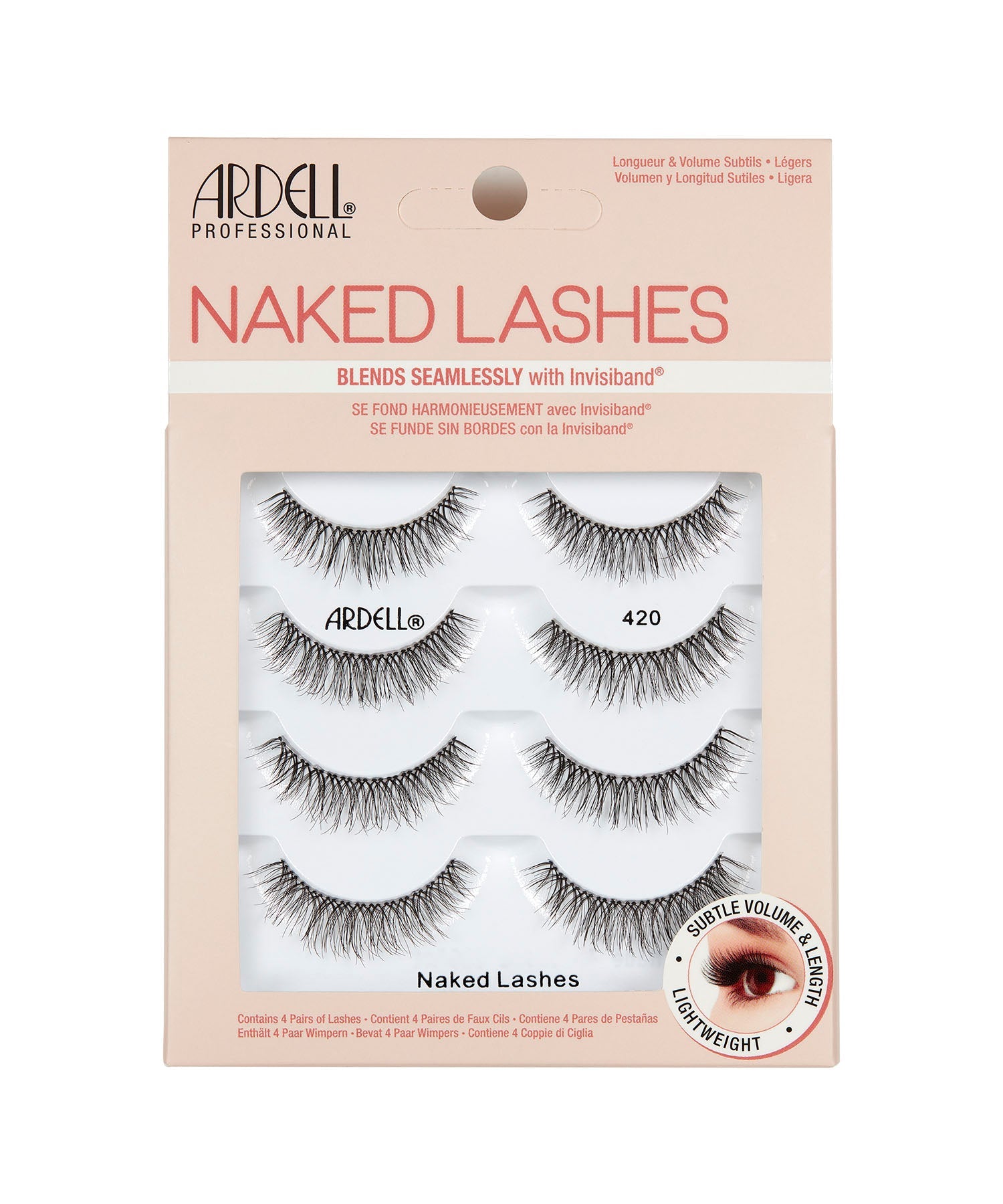 Ardell Naked Lashes 420-One Pack of 4